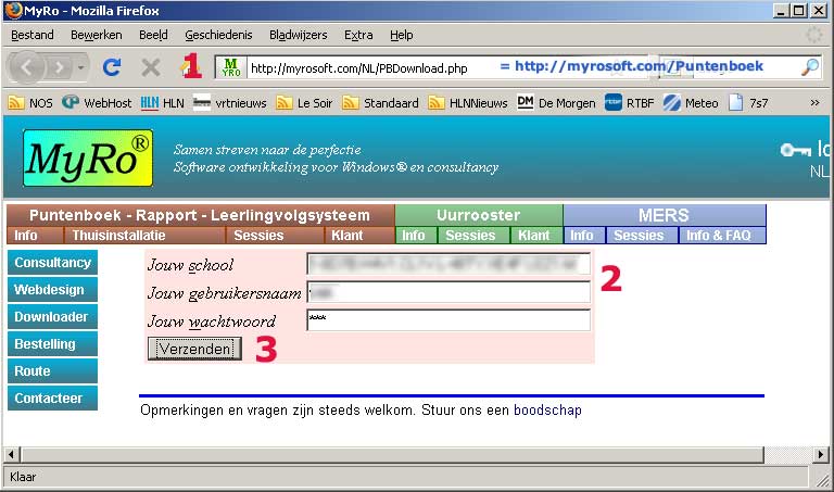 MyRo Puntenboek - Firefox Installatie